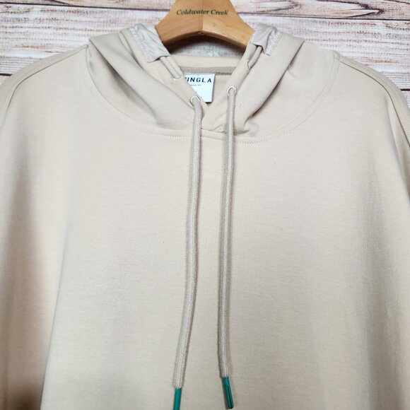 YoungLA Hoodie Sweatshirt Men's Medium Cream 521 Goat Graphic Spell Out Logo - Picture 2 of 16